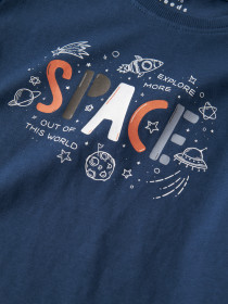 NAME IT Langærmet Bluse Victor Insignia Blue Space